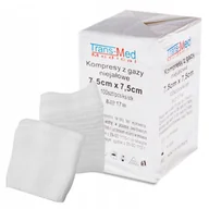 Apteczki i materiały opatrunkowe - Kompresy Gazowe Niejałowe Trans-med 7,5x7,5cm - miniaturka - grafika 1