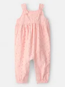 Spodenki dla niemowląt - carter's Ogrodniczki w kolorze jasnoróżowym - miniaturka - grafika 1