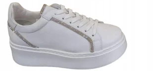 Białe sneakersy półbuty Karino 4969 skóra - Półbuty damskie - miniaturka - grafika 1