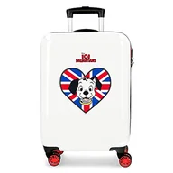 Walizki - Disney 101 Dalmatas walizka kabinowa wielokolorowa 38 x 55 x 20 cm sztywny ABS kombinowane zamknięcie boczne 34 l 2 kg 4 podwójne koła - miniaturka - grafika 1