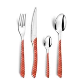 Zestawy sztućców - ECLAT GEO Komplet sztućców dla 6 osób 24 cz. w pud. czerwony - miniaturka - grafika 1