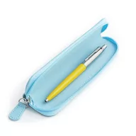 Zestawy piśmiennicze - Zestaw prezentowy długopis Parker Jotter Originals Żółty z niebieskim etui - miniaturka - grafika 1