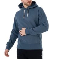 Bluzy sportowe męskie - Bluza Champion Hooded Sweatshirt 218800-BM513 - granatowa - miniaturka - grafika 1
