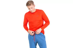 RONHILL Koszulka biegowa męska TECH L/S TEE flame/dark cobalt - Koszulki sportowe męskie - miniaturka - grafika 3