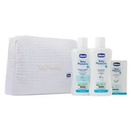 Kosmetyki kąpielowe dla dzieci - Chicco Baby Moments zestaw płyn do kąpieli 200ml + szampon do włosów 200ml + delikatne mydło 100g - miniaturka - grafika 1
