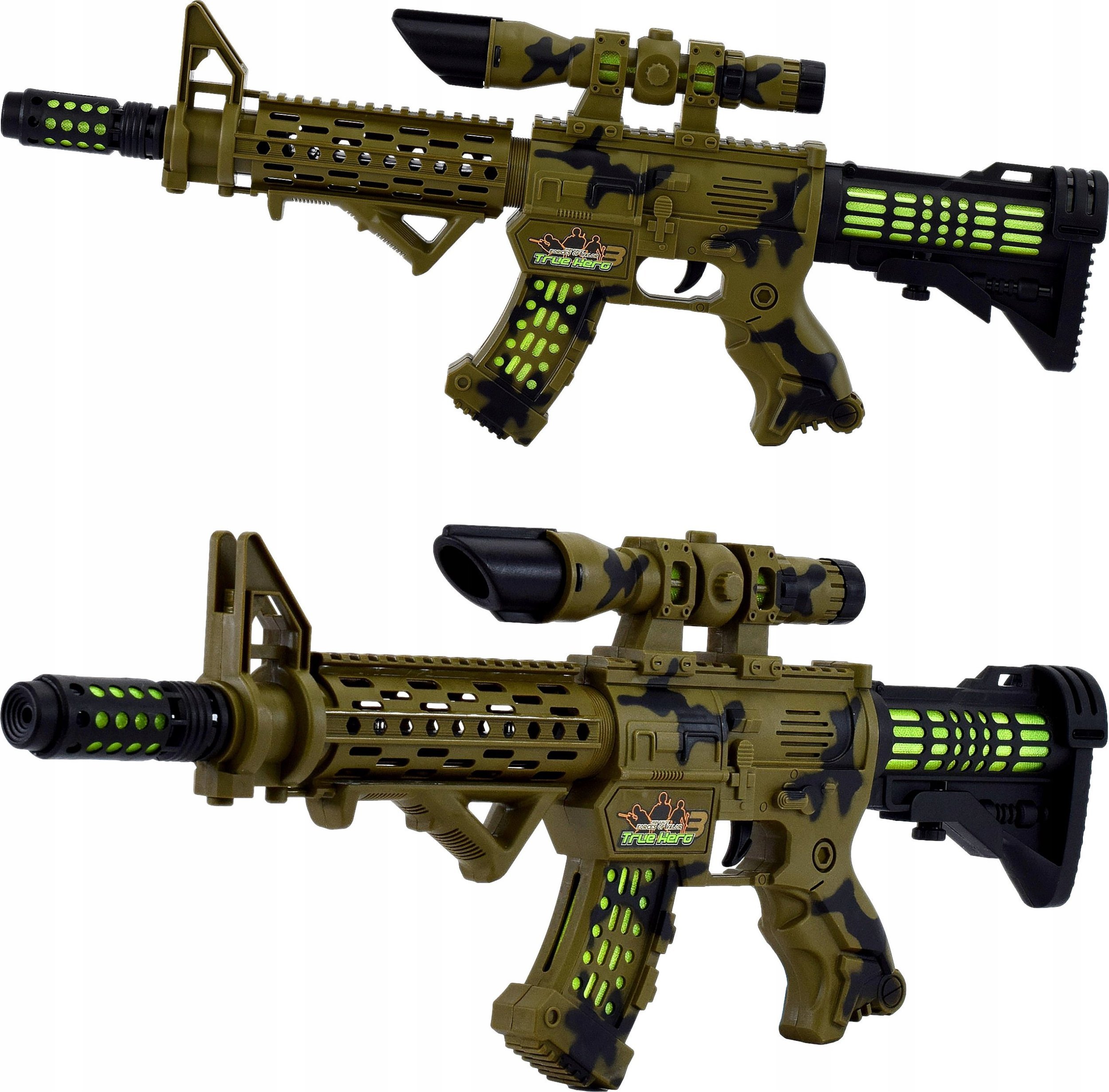 Skleplolki KARABIN PISTOLET ZABAWKA DŹWIĘK SYGNAŁOWY DLA DZIECI DŹWIĘKOWY ŚWIECI