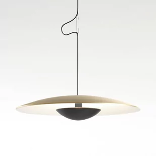 MARSET Ginger wisząca LED triak 42cm mosiądz/biała - Lampy sufitowe - miniaturka - grafika 1
