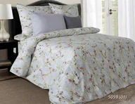 Pościel - Pościel satynowa 220x200 szara czerwona złota marmur kwiaty Luxury 02 - miniaturka - grafika 1