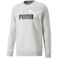 Bluzy męskie - Bluza sportowa męska Puma ESS+ 2 Col Big Logo Crew FL - miniaturka - grafika 1