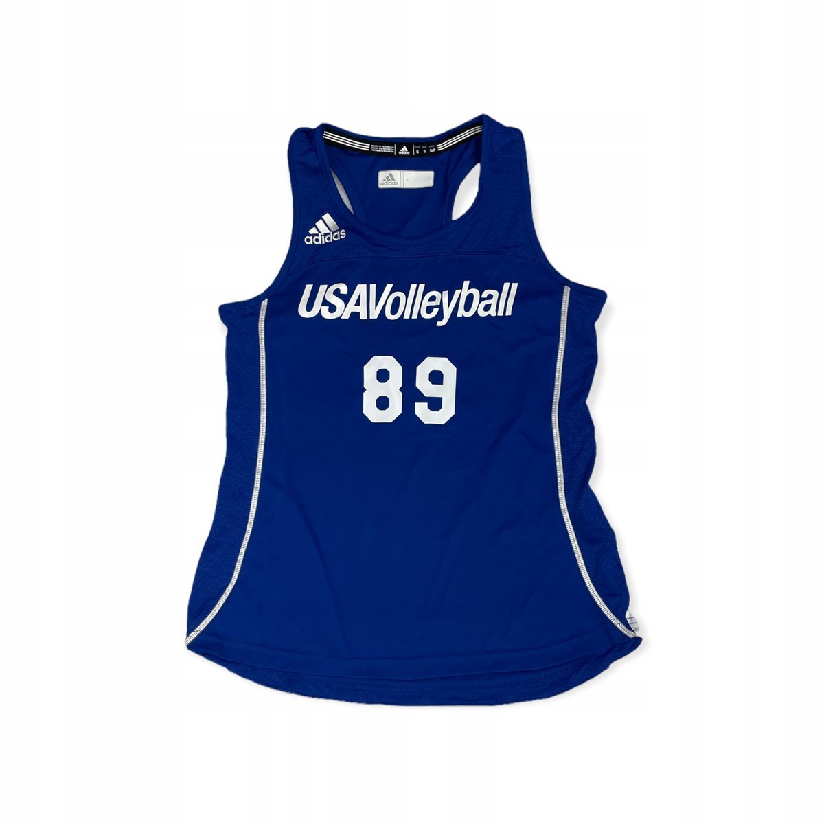Niebieski top damski 89 ADIDAS USA VOLLEYBALL S
