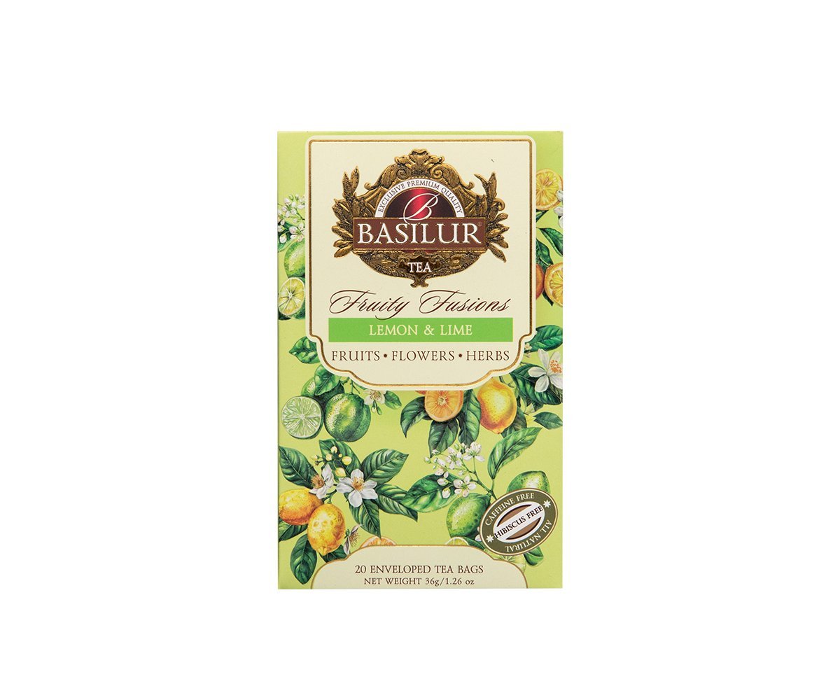Basilur Lemon & Lime koperty - 20 x 1,8 g
