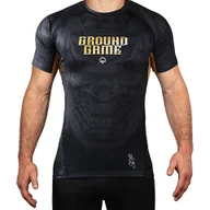 Kimona, stroje i obuwie - Rashguard do MMA/BJJ męski Ground Game Oni Samurai z krótkim rękawem - miniaturka - grafika 1