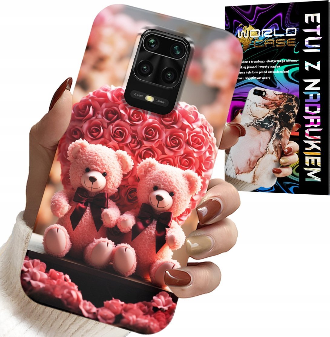 ETUI DO XIAOMI NOTE 9 PRO / 9S - RODZINKA RÓŻANYCH MISIÓW SERCE + SZKŁO