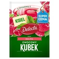 Kisiel - Delecta Owocowy kubek Kisiel smak malina 30 g - miniaturka - grafika 1