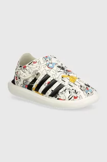 Buty dla dziewczynek - adidas sandały dziecięce WATER SANDAL MICKEY C kolor biały - grafika 1