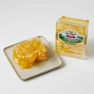 Miód - Buram Miód z plastrem miodu 250g – naturalny miód wielokwiatowy prosto z ula - miniaturka - grafika 1