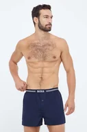Majtki damskie - BOSS bokserki bawełniane 3-pack kolor granatowy - miniaturka - grafika 1