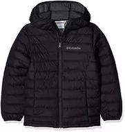 Kurtki i kamizelki sportowe damskie - Columbia chłopcy Powder Lite bluza z kapturem Insulated Jacket, czarny, s 1802901 - miniaturka - grafika 1