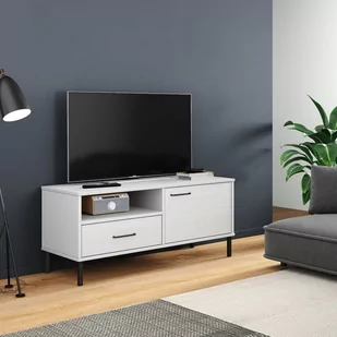 Szafka pod TV OSLO, metalowe nóżki, biała, sosnowa Lumarko - Szafki RTV Szafka pod TV OSLO, metalowe nóżki, biała, sosnowa Lumarko - Szafki RTV - miniaturka - grafika 1