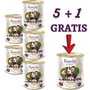 Mokra karma dla psów - FAMILY FIRST - Mokra karma DZICZYZNA Z BATATAMI puszka 800g ZESTAW 5+1 GRATIS - miniaturka - grafika 1