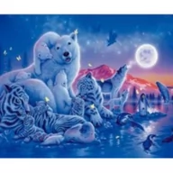 Malowanie po numerach - Norimpex Malowanie po numerach. Misie 40 x 50 cm - miniaturka - grafika 1