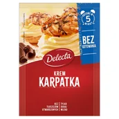 Dodatki do ciast w proszku - Krem Karpatka w 5 minut 136g Delecta - miniaturka - grafika 1