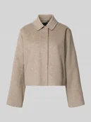 Płaszcze męskie - Kurtka wełniana o pudełkowym kroju z krytą listwą guzikową model ‘CAFETA’ - miniaturka - grafika 1