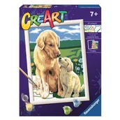 Zabawki kreatywne - Ravensburger Malowanka CreArt Pieski 20048 20048 - miniaturka - grafika 1