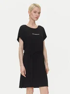 Sukienki - Emporio Armani Sukienka codzienna EW000783 AF12192 UC001 Czarny Regular Fit - miniaturka - grafika 1