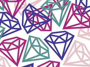 Partydeco Konfetti Diamenty mix 1op KONS48-000 - Wesele i ślub - miniaturka - grafika 1