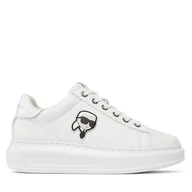 Sneakersy damskie - Sneakersy KARL LAGERFELD KL62530N Biały - miniaturka - grafika 1