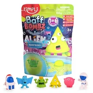 Kosmetyki kąpielowe dla dzieci - Zimpli Kids Duża kula do kąpieli z niespodzianką dla dzieci, 6 kosmicznych figurek do zebrania, jedna figurka w każdej kuli, tajemnicze zabawki dla chłopców i dziewcząt, zabawka kolekcjonerska - miniaturka - grafika 1