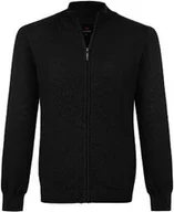 Swetry męskie - KARDIGAN MĘSKI FF Z NO 4 BLACK - miniaturka - grafika 1