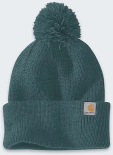 Czapka z Pomponem Carhartt Cuffed Greenstone - Czapki damskie - miniaturka - grafika 1