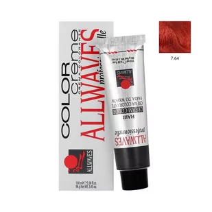 ALLWAVES Farba do włosów 7.64 Czerwień Wenecka 100 ml - Farby do włosów i szampony koloryzujące - miniaturka - grafika 2