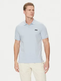 Calvin Klein Polo K10K111196 Błękitny Slim Fit - Koszulki męskie - miniaturka - grafika 1