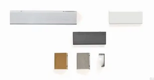 Uchwyt meblowy krawędziowy Way 128 Złoty Szczotkowany - Zawiasy, okucia i inne akcesoria - miniaturka - grafika 2