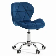 Krzesła - Krzesło obrotowe granatowe ART118S / welur #64 - miniaturka - grafika 1