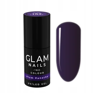 Lakier hybrydowy Glam Nails 162 Plum Panache 6ml - Lakiery hybrydowe - miniaturka - grafika 1