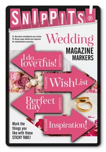 IF Snippits! Wedding znaczniki ślub samoprzylepne - Zakładki do książek - miniaturka - grafika 2