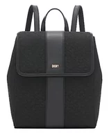 Torebki damskie - DKNY Women's R31KFR76-XLB-1 plecak, czarne logo/czarny, Czarne logo/czarny, jeden rozmiar - miniaturka - grafika 1