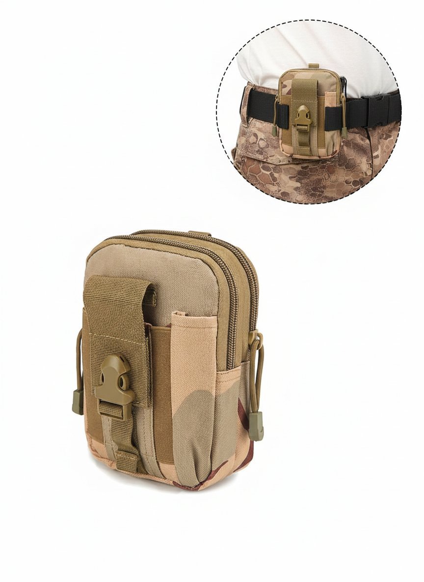 Torba taktyczna Molle saszetka na telefon do paska nylonowa do ASG survival