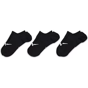 Nike SX5277-011 U NK EVERYDAY PLUS LTWT FOOTIE skarpety damskie, czarne/białe, S - Skarpetki damskie - miniaturka - grafika 1