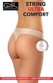 Majtki damskie - FIGI GATTA STRING ULTRA COMFORT (kolor beż, rozmiar M) - grafika 1