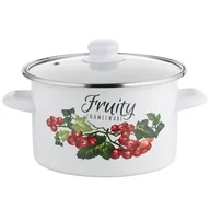 Garnki - Garnek emaliowany Emalia Polska Pleszew Kalina 20 cm 3,75 l - miniaturka - grafika 1