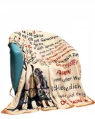 Koce i narzuty dla dzieci - Koc polarowy na kanapę Stylowy, puszysty, przytulny miękki koc na sofę - miniaturka - grafika 1