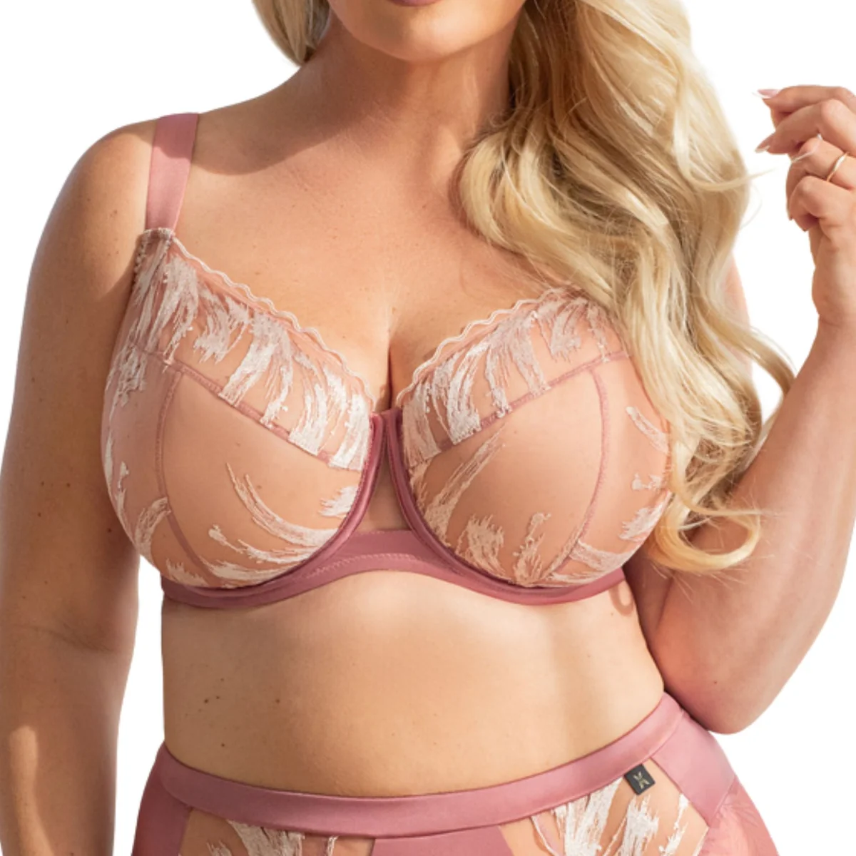 Biustonosz miękki KrisLine LISA SOFT FULL CUP róż 85D