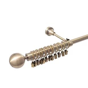 Dekoria pl pl Karnisz pojedynczy Elegant antique brass 160cm 160 cm 250-068 - Karnisze - miniaturka - grafika 1