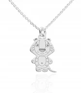 Biżuteria dla dzieci - Naszyjnik dziecięcy lew z lwem srebro 925 45 cm - miniaturka - grafika 1