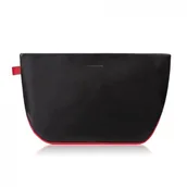 Kosmetyczki, organizery i kuferki - Kosmetyczka Damska Skórzana Podróżna Z Czerwonymi Elementami Paolo Peruzzi Ay-13-bl - miniaturka - grafika 1